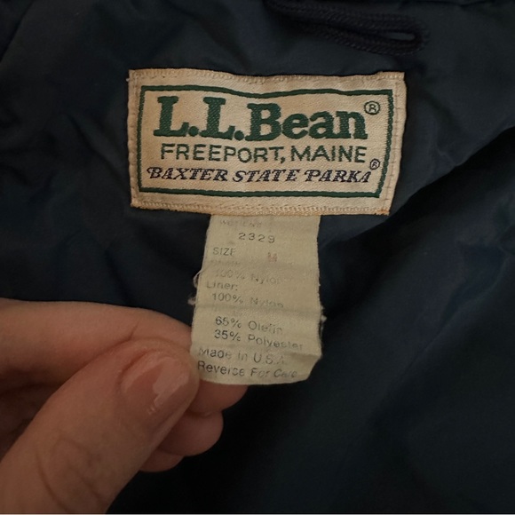 L. L. Bean Vintage Made in USA Parka Shell Jacket Winter Oversized Nylon S-M - Picture 5 of 9